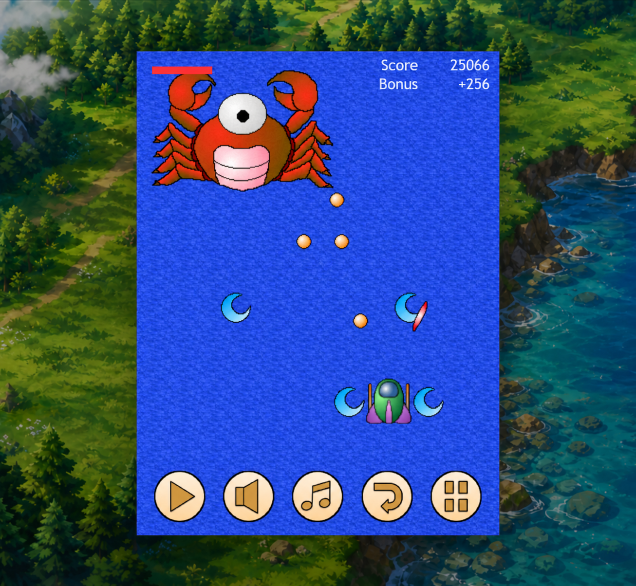 CakeFight Classic boss battle screen