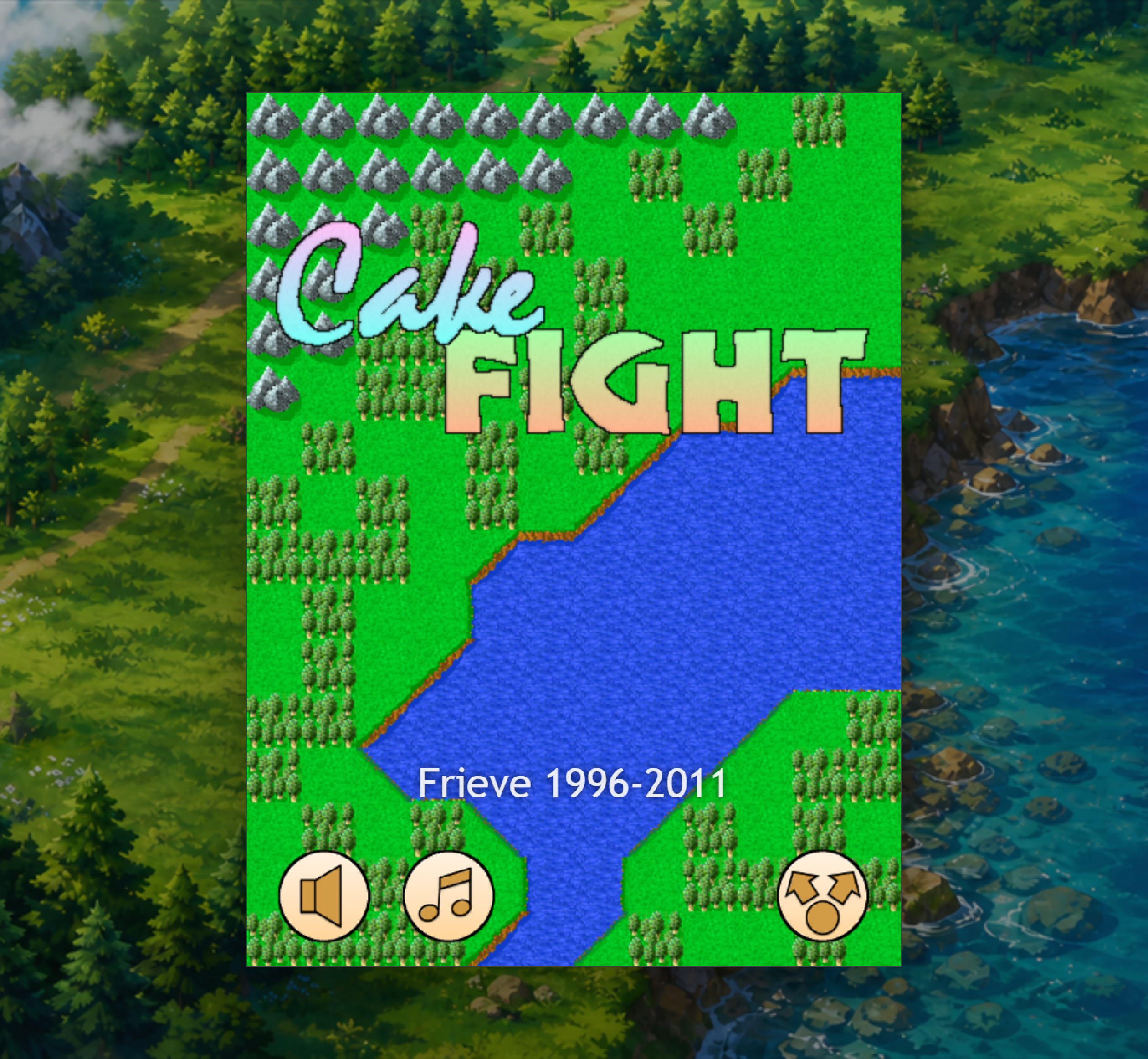 CakeFight Classic title screen