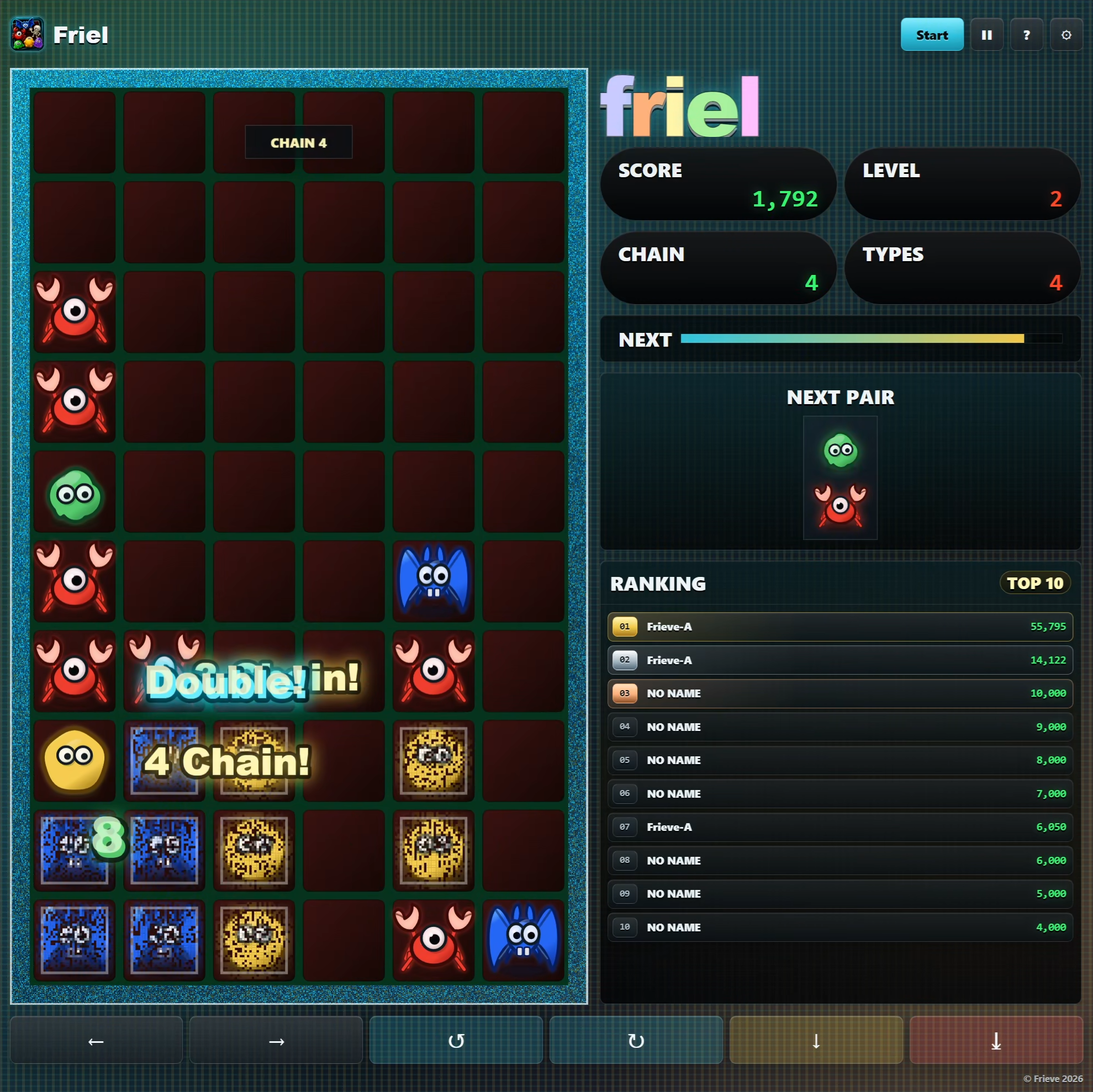 Friel chain scoring explanation screen