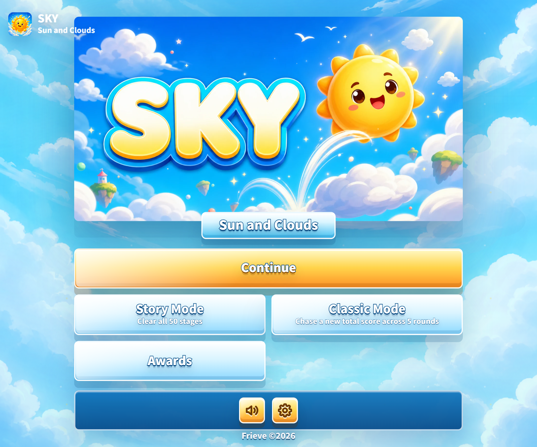 SKY title screen