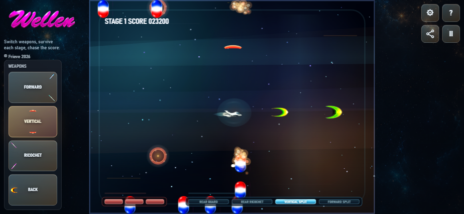 Wellen gameplay screenshot on mobile landscape