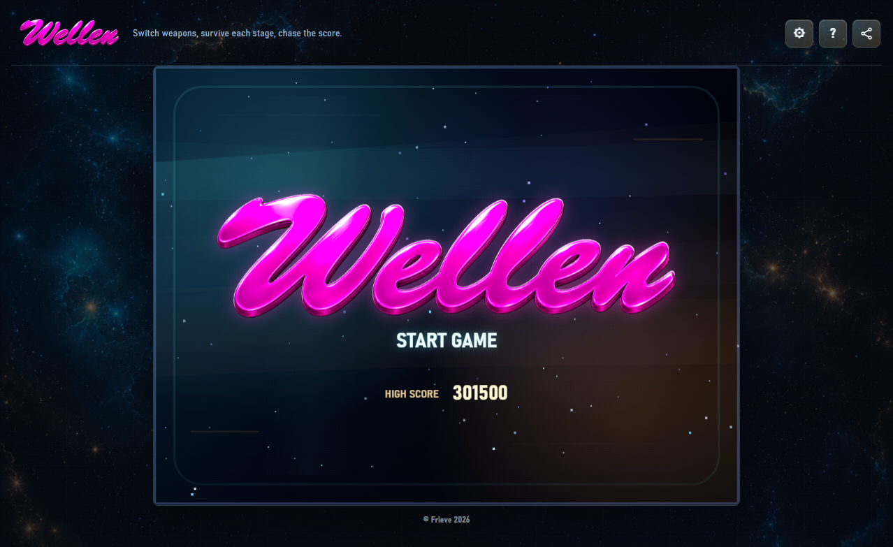 Wellen title screen
